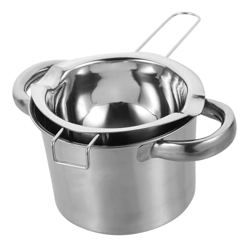 LOORGVEL Edelstahl Schmelztopf Teilig Doppelkessel Butter Schokolade Käse Schmelzen Wasserbad Topf für Backen Kochen Induktion Geeignet von LOORGVEL