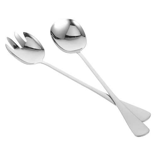LOORGVEL Edelstahl Servierlöffel und Gabel Extra Langes Buffet Vorlegebesteck Robustes Küchenutensil zum Anrichten und Servieren für Restaurant Hotel und Zuhause LOORGVEL Edelstahl Servierlöffel und Gabel Extra Langes Buffet Vorlegebesteck Robustes Küchenutensil zum Anrichten und Servieren für Restaurant Hotel und Zuhause von LOORGVEL