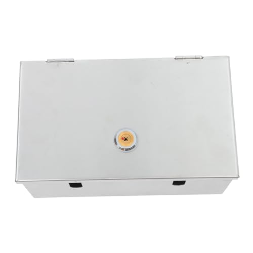 LOORGVEL Edelstahl Steckdosenschutzbox Abschließbar Wetterfest Robuste Schutzabdeckung für Wandsteckdosen Diebstahlsicherung für Innen und Außen Langlebige Elektrische Schutzbox von LOORGVEL