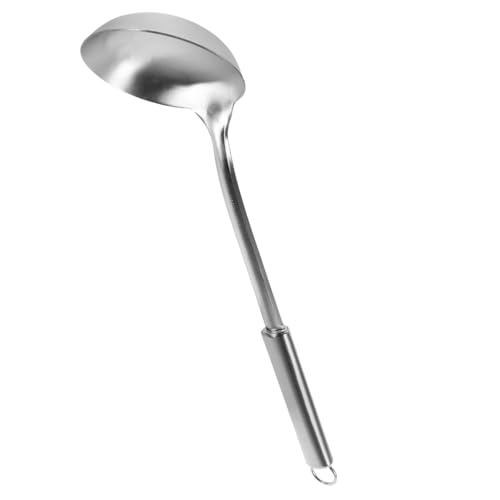 LOORGVEL Edelstahl Suppenkelle Schöpflöffel mit Langem Ergonomischem Griff Hitzebeständig und Rostfrei zum Servieren von Suppe und Hot Pot Küchenutensil für Haushalt und Gastronomie LOORGVEL Edelstahl Suppenkelle Schöpflöffel mit Langem Ergonomischem Griff Hitzebeständig und Rostfrei zum Servieren von Suppe und Hot Pot Küchenutensil für Haushalt und Gastronomie von LOORGVEL