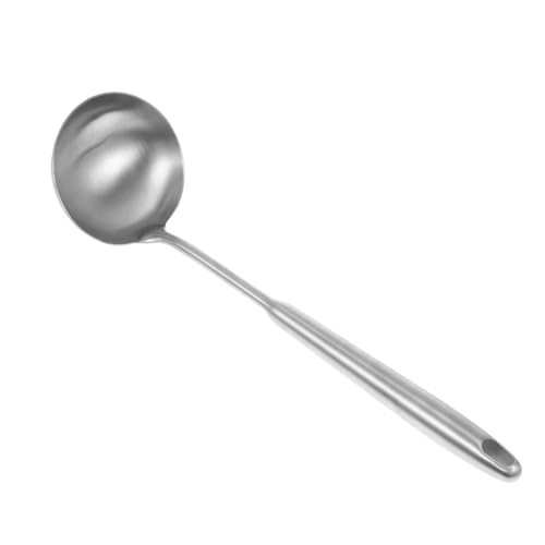 LOORGVEL Edelstahl Suppenkelle mit Langem Griff Rostfrei Spülmaschinengeeignet zum Kochen und Servieren von Suppen Hot Pot und Eintöpfen Küchenutensil für Zuhause und Buffet von LOORGVEL
