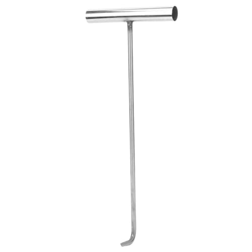 LOORGVEL Edelstahl T Haken Manhole Lifter Hebehaken für Schachtdeckel und Rolltore Rostfrei Langlebig Vielseitig Einsetzbar zum Ziehen von Türen Rahmen und Gütern Einfach zu Reinigen und von LOORGVEL