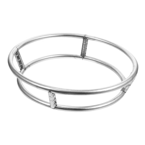 LOORGVEL Edelstahl Topfgestell Rund Doppellagig Hitzebeständig Wokhalter rutschfest Küchenzubehör Topfuntersetzer Hitzeschutz Küchenablage LOORGVEL Edelstahl Topfgestell Rund Doppellagig Hitzebeständig Wokhalter rutschfest Küchenzubehör Topfuntersetzer Hitzeschutz Küchenablage von LOORGVEL