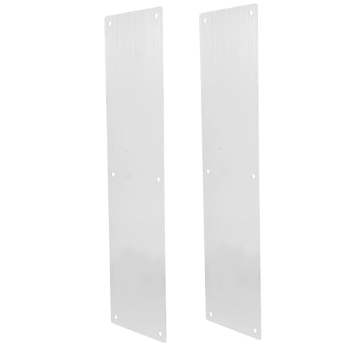 LOORGVEL Edelstahl Tür kickplatte Türschutz Metall Türtrittplatte Robust Langlebig für Innen Außentüren Einfache Montage Schickes Türzubehör von LOORGVEL