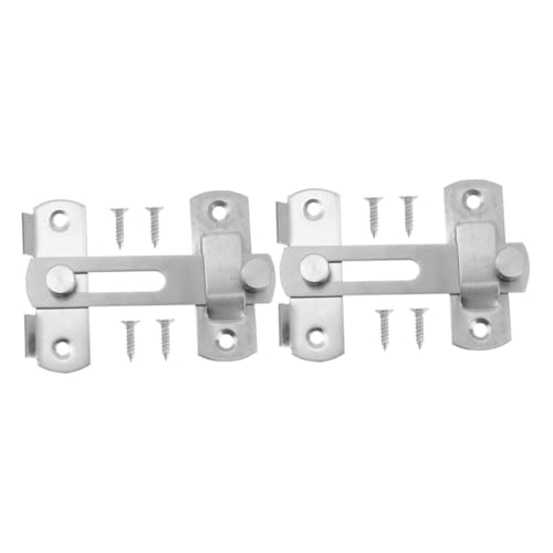 LOORGVEL Edelstahl Türriegel Türschloss Riegel mit Glatter Oberfläche für Erhöhte Zuhause und Wohnwagen Einfache Montage Sicherer Griff von LOORGVEL