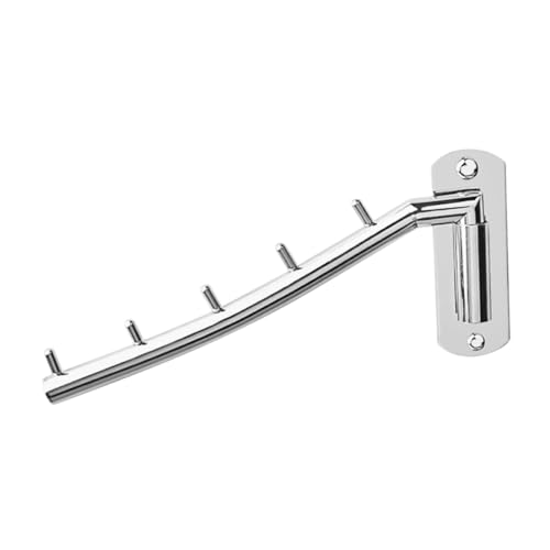 LOORGVEL Edelstahl Wandhaken zum Schrauben Vielseitiger Aufbewahrungshaken für Bad Schlafzimmer Küche Rostfrei Platzsparend Geeignet für Mäntel Handtücher Taschen und Küchenutensilien von LOORGVEL