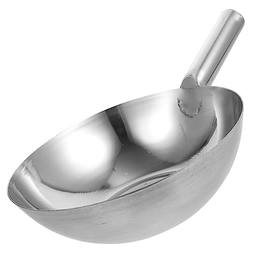 LOORGVEL Edelstahl Wasserschöpfer Großes Küchenlöffel Dickes Design Rostfrei Langlebig Multifunktional Für Suppe Wasser Kochen Küchenhelfer von LOORGVEL