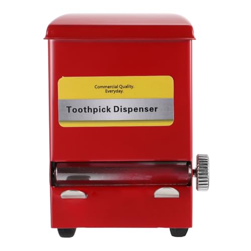 LOORGVEL Edelstahl Zahnstocherspender Automatischer Retro Toothpick Dispenser Kreative Aufbewahrungsbox für Zuhause Restaurant Party Hochzeit Praktischer Kompakter Zahnstocherhalter im von LOORGVEL