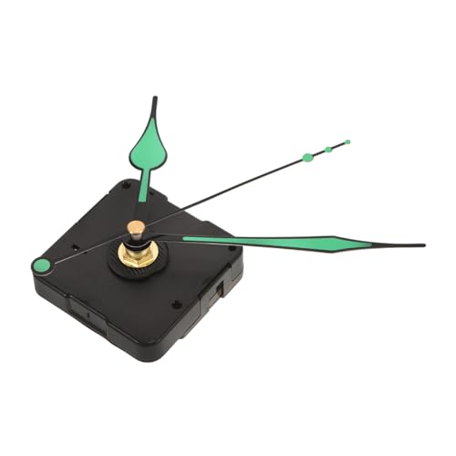 LOORGVEL Einfaches Quarzuhrwerk mit Fluoreszierendem Zeigersatz Achslänge Gewinde Einsetzbar für DIY Uhr Reparatur und Ersatz Passend für Wohn Arbeitsräume von LOORGVEL