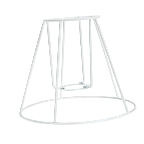 LOORGVEL Eisen Kunst Lampenschirmhalter Metallrahmen Lampenschirmhalterung Trommelform Stabile Tischlampe Leuchtenhalterung Rostfrei Korrosionsbeständig Für Wohn Bürodeko von LOORGVEL