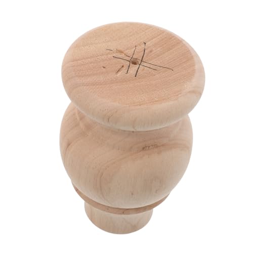 LOORGVEL Elegante Geschnitzte Holz Möbelfüße Unbemalte Stabile Holzbeine für Sofa Kommode Couchtisch Tv Schrank Schreibtisch Einsetzbar Einfache Montage Natürliche Holzmaserung von LOORGVEL