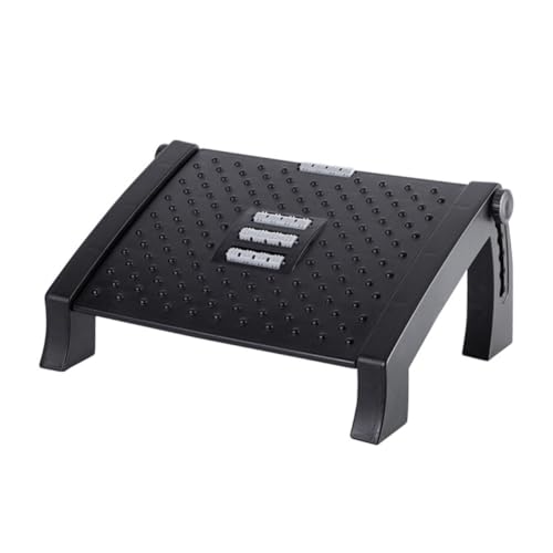 LOORGVEL Ergonomischer Höhenverstellbarer Fußhocker für Büro und Homeoffice rutschfeste Fußstütze zur Entlastung von Rücken und Beinen Verstellbarer Sitzhocker für Bessere Haltung und von LOORGVEL