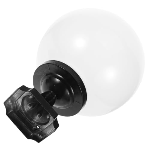 LOORGVEL Ersatz Lampenschirm Acryl Kugel mit Schwarzem Sockel Wetterfeste Gartenleuchte Lampenabdeckung für Außenbereich Dekorative Säulenleuchte Patio Zaunbeleuchtung LOORGVEL Ersatz Lampenschirm Acryl Kugel mit Schwarzem Sockel Wetterfeste Gartenleuchte Lampenabdeckung für Außenbereich Dekorative Säulenleuchte Patio Zaunbeleuchtung von LOORGVEL