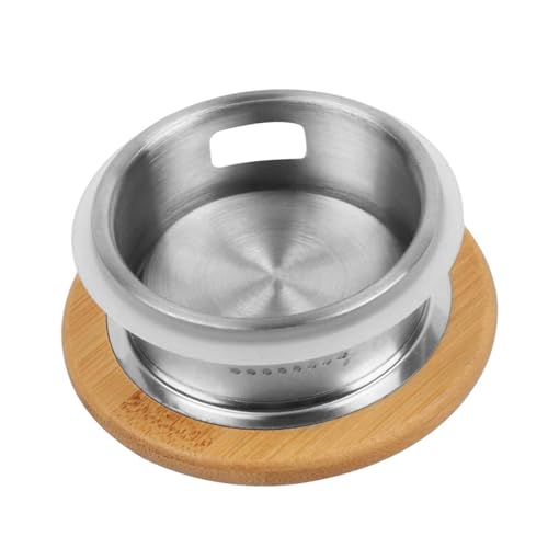 LOORGVEL Ersatzdeckel aus Rostfreiem Edelstahl für Wasserkaraffe Bambusdeckel für Pitcher Doppelter Wasserauslass Modernes Design Leicht zu Reinigen Geeignet für Tee und Getränkekannen LOORGVEL Ersatzdeckel aus Rostfreiem Edelstahl für Wasserkaraffe Bambusdeckel für Pitcher Doppelter Wasserauslass Modernes Design Leicht zu Reinigen Geeignet für Tee und Getränkekannen von LOORGVEL