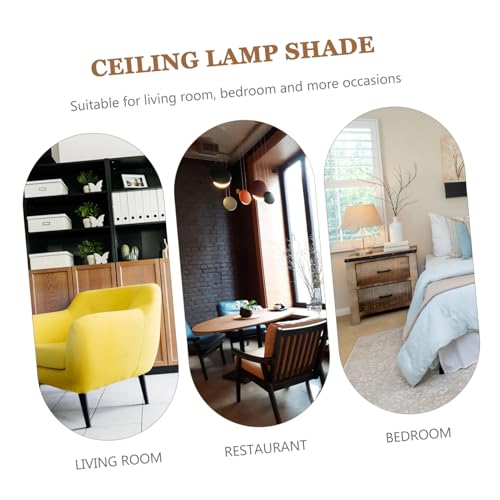 LOORGVEL Europäischer Glasschirm für Pendelleuchte Mittelloch Einfache Montage Robustes Glas Lampenschirm Deckenleuchte Warmes Licht für Wohnzimmer und Schlafzimmer von LOORGVEL