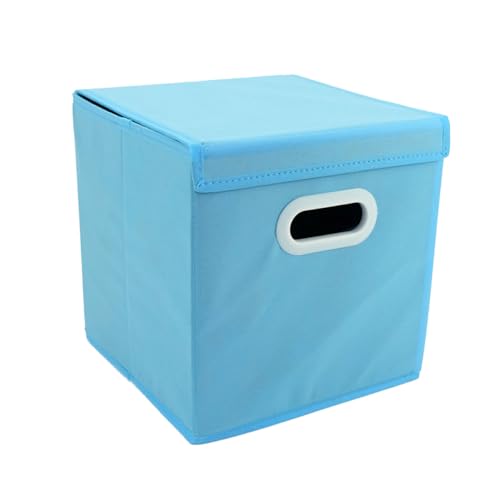 LOORGVEL Faltbare Aufbewahrungsbox Gewebtem Stoff mit Deckel und Kunststoffgriff Stabile Struktur Geeignet für Kleidung Bücher und Haushaltsgegenstände Blau LOORGVEL Faltbare Aufbewahrungsbox Gewebtem Stoff mit Deckel und Kunststoffgriff Stabile Struktur Geeignet für Kleidung Bücher und Haushaltsgegenstände Blau von LOORGVEL