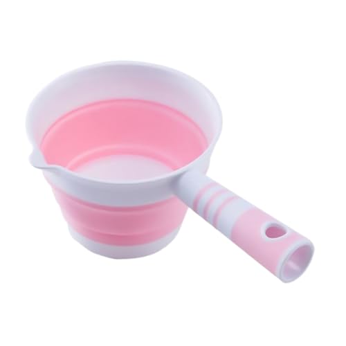 LOORGVEL Faltbare Wasserschöpfkelle aus Kunststoff Großer Küchenwasserschöpfer mit Spritzschutz Platzsparend und Robust Vielseitiger Wasserlöffel für Haushalt und Küche Einfach zu von LOORGVEL