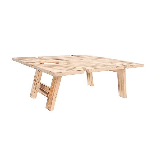 LOORGVEL Faltbarer Holztisch für Picknick und Camping Robuster Mehrzweck Anthrazit zu Reinigen für Outdoor Aktivitäten zu Lagern von LOORGVEL