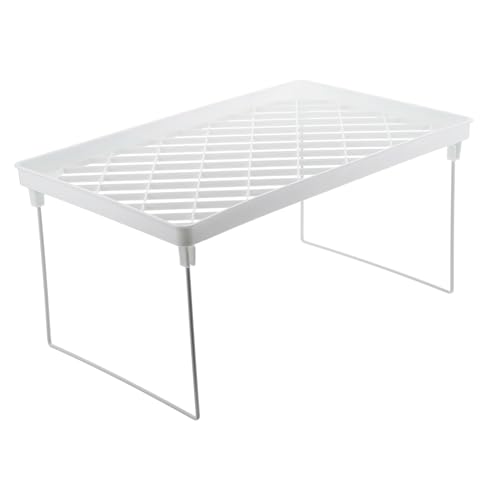 LOORGVEL Faltbarer Kosmetik Organizer Aufbewahrungsregal Kunststoff Multifunktional für Badezimmer und Schreibtisch Großes Stauraumregal für Kosmetikartikel Bad und Büro Einfach zu von LOORGVEL
