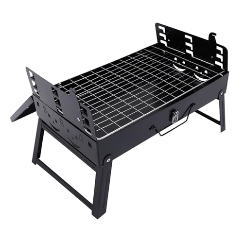 LOORGVEL Faltbarer Tragbarer Holzkohlegrill Camping Grillrost Outdoor Bbq Grillrost Praktisch Leicht für Garten Reisen Picknick von LOORGVEL