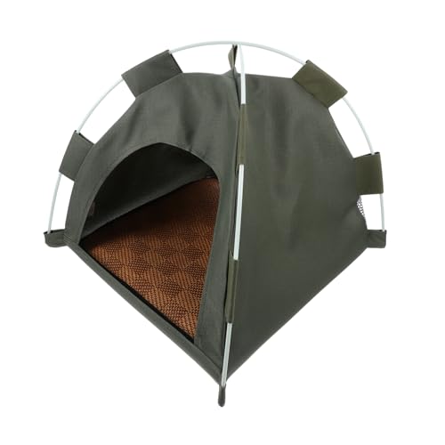 LOORGVEL Faltbares Atmungsaktives Kleintier Zelt für Katzen und Kätzchen Wetterbeständiges Outdoor Haustierzelt Stabiles Sicheres Katzenhaus als Schlaf und Ruheplatz von LOORGVEL