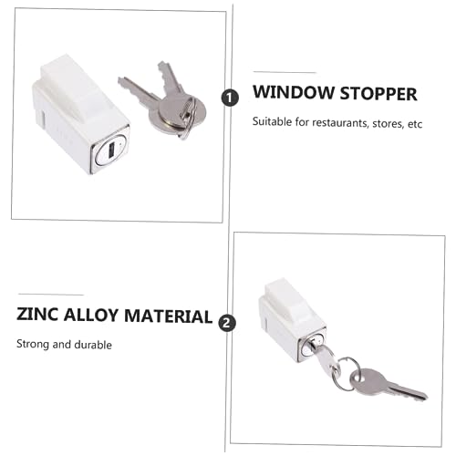 LOORGVEL Fenstersicherung aus Robustem Zinklegierung Kindersicherer Schiebefenster diebstahlschutz mit Schlüssel Langlebiger Fensterriegel für Zuhause Büro Schule Einfache Installation LOORGVEL Fenstersicherung aus Robustem Zinklegierung Kindersicherer Schiebefenster diebstahlschutz mit Schlüssel Langlebiger Fensterriegel für Zuhause Büro Schule Einfache Installation von LOORGVEL