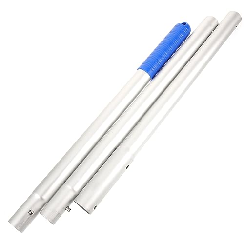 LOORGVEL Fischereinetzstange Metall Einstellbare Pool Skimmer Stange Teilig Teichen zum Entfernen von Schmutz von LOORGVEL
