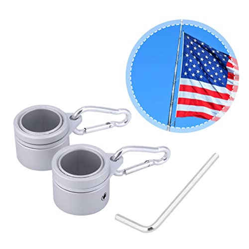 LOORGVEL Flaggenmast Drehbarer Aluminiumlegierung Ring Fahnenmasthalter Anti wickel Drehung Robust Wetterfest Zubehör Fahnenmasten für Sicheren Halt von LOORGVEL