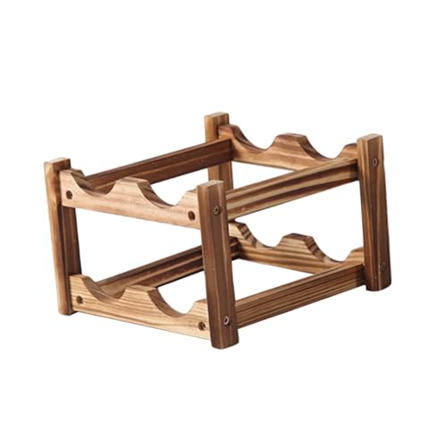 LOORGVEL Flaschenlagerregal Rotweinhalter Weinregal Weinpräsentationsregal Weinflaschenregal Präsentationsregal Hellbraun von LOORGVEL