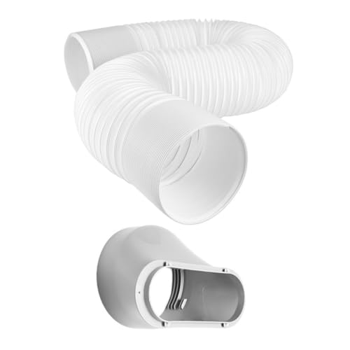 LOORGVEL Flexibler Universeller Abluftschlauch für Mobile Klimageräte aus Robustem Ausziehbar mit Adapter Langlebig als Ersatz für Beschädigte Luftkonditionierungsschläuche von LOORGVEL
