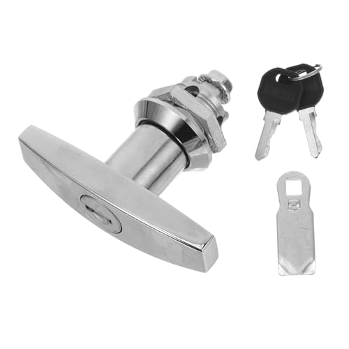 LOORGVEL Form Griffschloss mit Schlüssel Präzise Gefertigte Schrankschloss Ersatz für Aktenschränke Werkzeugboxen und Verteilerkästen Langlebig Einfach zu Bedienen Erhöhte für Büro und von LOORGVEL