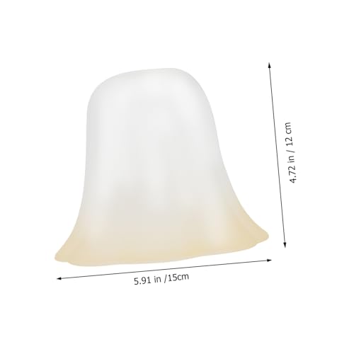 LOORGVEL Frosted Glas Lampenschirm Schraubsockel Lampenschirm für Decken Pendelleuchten Glatte Oberfläche Einfach zu Montieren Langlebiges Glas Warmes Licht für Wohn Schlafzimmer von LOORGVEL