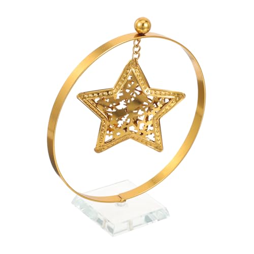 LOORGVEL Fünfzackiger Stern Dekofigur aus Robustem Metall und Kristall mit Stabilem Sockel Filigranes Design Tischdeko für Wohnzimmer Büro Schlafzimmer Einfach Platzierbar Stilvolle LOORGVEL Fünfzackiger Stern Dekofigur aus Robustem Metall und Kristall mit Stabilem Sockel Filigranes Design Tischdeko für Wohnzimmer Büro Schlafzimmer Einfach Platzierbar Stilvolle von LOORGVEL
