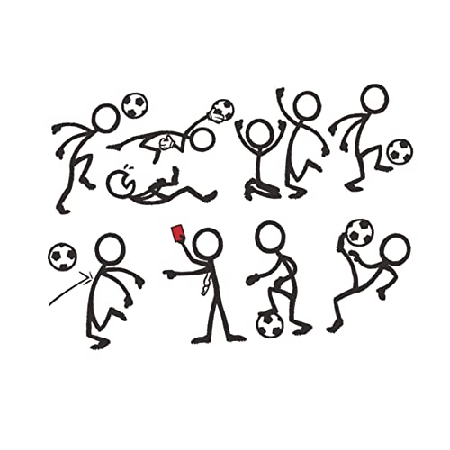 LOORGVEL Fußball Wandaufkleber Satz Abnehmbare 3D Fußballtapeten Selbstklebend für Kinderzimmer Wohnzimmer Sportzimmer Wanddekoration Langlebigem Material von LOORGVEL