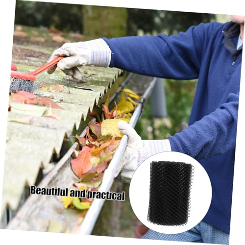 LOORGVEL Garten Laubschutz Dachrinnenfilter Pe pp Netz Rinnenschutz Laubgitter Langlebig Rostfrei Installieren Verhindert Drainage von LOORGVEL