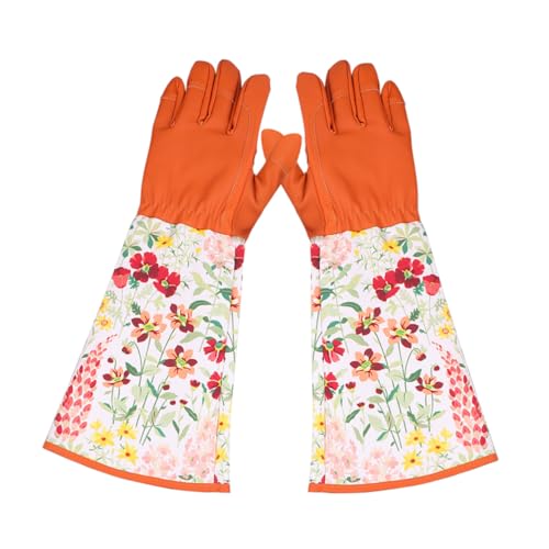 LOORGVEL Gartenhandschuhe mit Extra Langem Ärmel Schutzhandschuhe Atmungsaktiv Strapazierfähig für Gartenarbeit und Pflanzenschutz Braun LOORGVEL Gartenhandschuhe mit Extra Langem Ärmel Schutzhandschuhe Atmungsaktiv Strapazierfähig für Gartenarbeit und Pflanzenschutz Braun von LOORGVEL