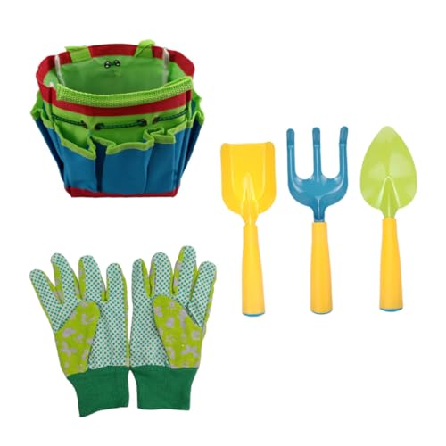LOORGVEL Gartenwerkzeug Teilig mit Aufbewahrungstasche und Handschuhen Praktische Gartenschaufel Handwerkzeug für Balkone und Zimmerpflanzen Langlebig und Effizient für Pflanzarbeiten von LOORGVEL