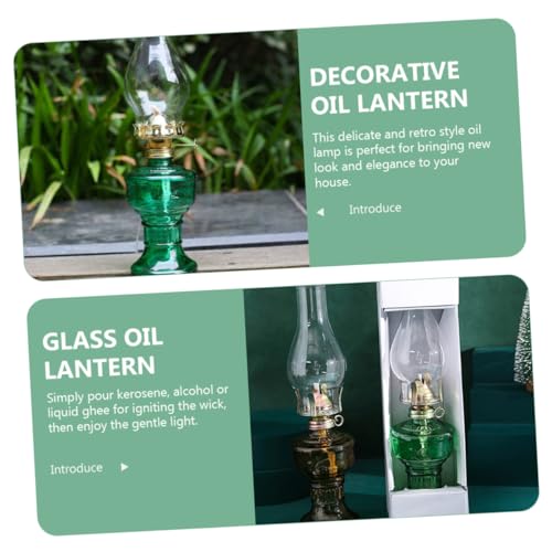 LOORGVEL Glas Petroleumlampe Vintage Öllampe Camping Tischlampe Schreibtisch Dekoration Aluminiumlegierung Baumwolle Docht Petroleum Einzugshilfe LOORGVEL Glas Petroleumlampe Vintage Öllampe Camping Tischlampe Schreibtisch Dekoration Aluminiumlegierung Baumwolle Docht Petroleum Einzugshilfe von LOORGVEL