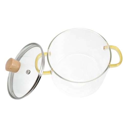 LOORGVEL Glas Suppentopf mit Deckel und Doppelgriffen Hitzebeständiger Glastopf für Ramen und Vielseitiger Kochtopf aus Langlebigem Glas und Holz Geeignet für Gasherd und Alltagsgebrauch LOORGVEL Glas Suppentopf mit Deckel und Doppelgriffen Hitzebeständiger Glastopf für Ramen und Vielseitiger Kochtopf aus Langlebigem Glas und Holz Geeignet für Gasherd und Alltagsgebrauch von LOORGVEL