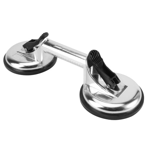 LOORGVEL Glasheber Saugnapf mit Doppelgriff Leistungsstarker Vakuum saugheber für Glas Fliesen Ergonomisch Langlebig Sicherer Transport Schwerer Glatter Oberflächen von LOORGVEL