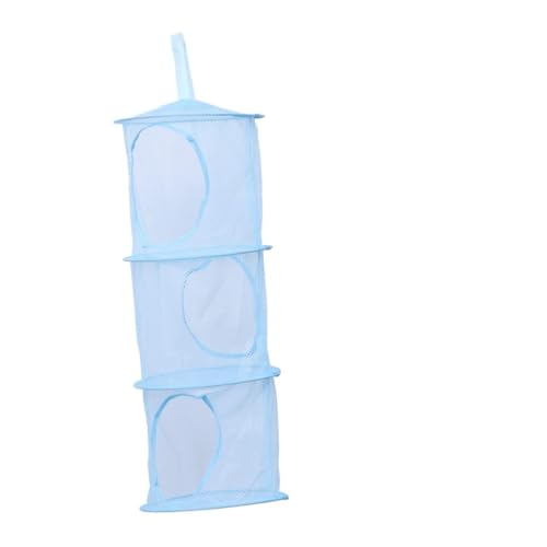 LOORGVEL Hängende Mesh Aufbewahrungstasche Fächer Faltbar Organizer für Kinderzimmer Blau Platzsparend Vielseitig für Kleidung und Schuhe Einfach zu Verstauen und Transportieren LOORGVEL Hängende Mesh Aufbewahrungstasche Fächer Faltbar Organizer für Kinderzimmer Blau Platzsparend Vielseitig für Kleidung und Schuhe Einfach zu Verstauen und Transportieren von LOORGVEL