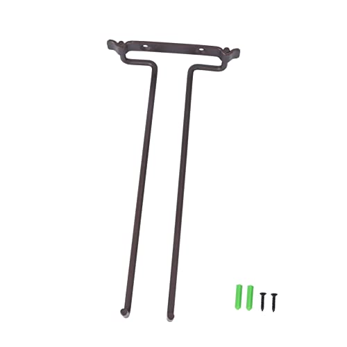LOORGVEL Hängender Weinglashalter aus Bronze Einreihiger Wand Weinhalter für Gläser Stabile Aufbewahrung und Schutz Stilvolle Wanddekoration für Bar Küche Wohnzimmer Restaurant von LOORGVEL
