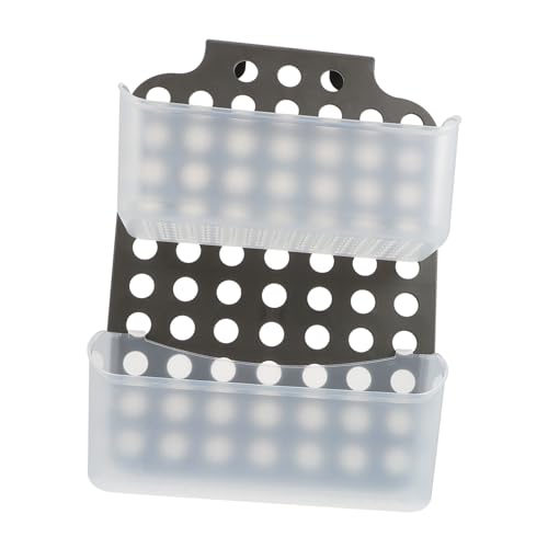 LOORGVEL Hängendes Badregal aus Robustem PP Kreativer Organizer mit Abtropffunktion Multifunktional für Dusche Küche und Schrank Wandfreundlich ohne Bohren Teilig von LOORGVEL