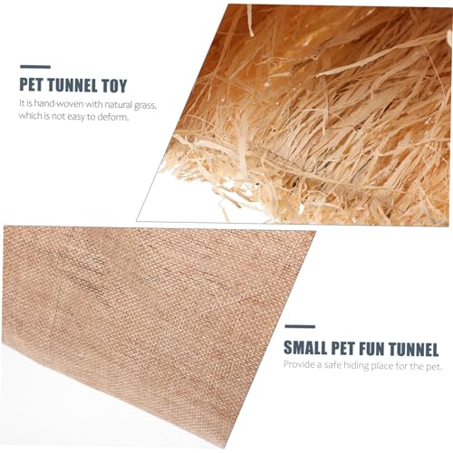 LOORGVEL Hamster Schlafnest Tunnel Warmes Kuschelbett für Kleine Haustiere Weiches Material Komfortables Ruhe Schlafnest für Hamster Meerschweinchen und Kaninchen in Hellbraun LOORGVEL Hamster Schlafnest Tunnel Warmes Kuschelbett für Kleine Haustiere Weiches Material Komfortables Ruhe Schlafnest für Hamster Meerschweinchen und Kaninchen in Hellbraun von LOORGVEL