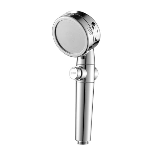LOORGVEL Handbrause Hochdruck Duschkopf mit Einstellbaren Funktionen Pressurizer Sprinkler Langlebiges Material Breiter Sprühbereich Einfache Montage Kompakte für Badezimmer von LOORGVEL