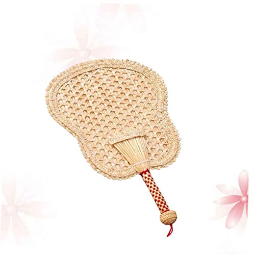 LOORGVEL Handgefertigter Gestrickter Handfächer aus Rohrkolbenblatt Leichter Sommerfächer mit Natürlicher Bambusduft Tragbarer Kühlventilator für Strand Party und Alltag Robust und Elegant LOORGVEL Handgefertigter Gestrickter Handfächer aus Rohrkolbenblatt Leichter Sommerfächer mit Natürlicher Bambusduft Tragbarer Kühlventilator für Strand Party und Alltag Robust und Elegant von LOORGVEL