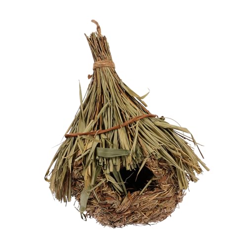 LOORGVEL Handgefertigtes Grass Nest Vogelhaus Hängend Natürliches Brutnest für Kleine Vögel Kanarien Papagei Lärche Gelbvogel Vogelzubehör Nachhaltiges Geflochtenes Nest LOORGVEL Handgefertigtes Grass Nest Vogelhaus Hängend Natürliches Brutnest für Kleine Vögel Kanarien Papagei Lärche Gelbvogel Vogelzubehör Nachhaltiges Geflochtenes Nest von LOORGVEL