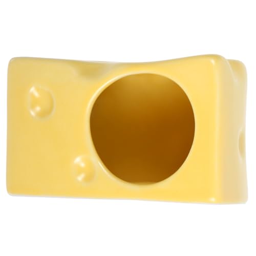 LOORGVEL Haustierbett aus Keramik kühlendes Hamsterhaus Hamsterhäuser Kühlhaus für Haustiere Hamster Habitat Fell Kühlnest aus Keramik kleines Hamsterhaus Gelb LOORGVEL Haustierbett aus Keramik kühlendes Hamsterhaus Hamsterhäuser Kühlhaus für Haustiere Hamster Habitat Fell Kühlnest aus Keramik kleines Hamsterhaus Gelb von LOORGVEL