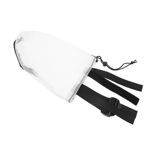 LOORGVEL Haustiermückenmaske Hundekopfhaubeermaske Haustierreisemaske Verstellbare Hunde Gesichtsbedeckung atmungsaktierbarer Motorhaube Mundabdeckung Maske für Hunde Welpenmaske Nylon Weiß LOORGVEL Haustiermückenmaske Hundekopfhaubeermaske Haustierreisemaske Verstellbare Hunde Gesichtsbedeckung atmungsaktierbarer Motorhaube Mundabdeckung Maske für Hunde Welpenmaske Nylon Weiß von LOORGVEL