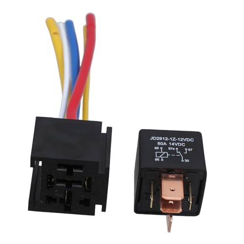 LOORGVEL Heavy Duty Automobilrelais mit Kabelbaum Relais Steckdose Polig Lastschutz Relais für Lkw Auto Boot Inklusive Kabel und Stecker LOORGVEL Heavy Duty Automobilrelais mit Kabelbaum Relais Steckdose Polig Lastschutz Relais für Lkw Auto Boot Inklusive Kabel und Stecker von LOORGVEL